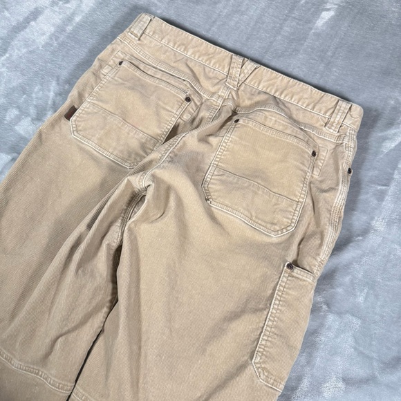 LL Bean Corduroy Carpenter Pants Mens 36x30 (Fits 36x29) Straight Fit Khaki - Picture 2 of 10